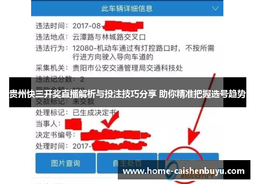 贵州快三开奖直播解析与投注技巧分享 助你精准把握选号趋势